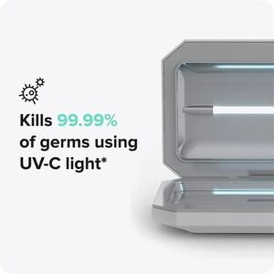 PhoneSoap Basic Cell Phone UV Light Sanitizer Box (Gold) NEW in Open Box